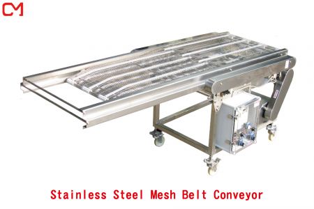 Hindi kinakalawang na asero mesh belt conveyor.
